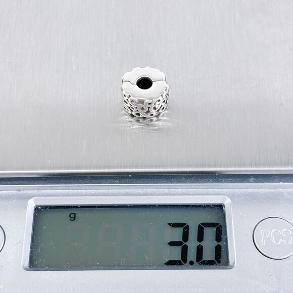 Vintage Pandora ALE Sterling Silver 925 Swirl Clip Charm 925 - Picture 6 of 7